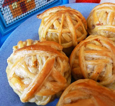 Свинина в слоёном тесте "Бабушкины клубочки" Свинина в слоёном тесте "Бабушкины клубочки"