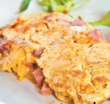 Омлет, фаршированный мясом Омлет, фаршированный мясом